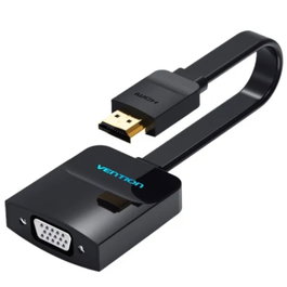 Vention Cable conversor HDMI macho a VGA hembra con jack 3.5mm de 15cm negro